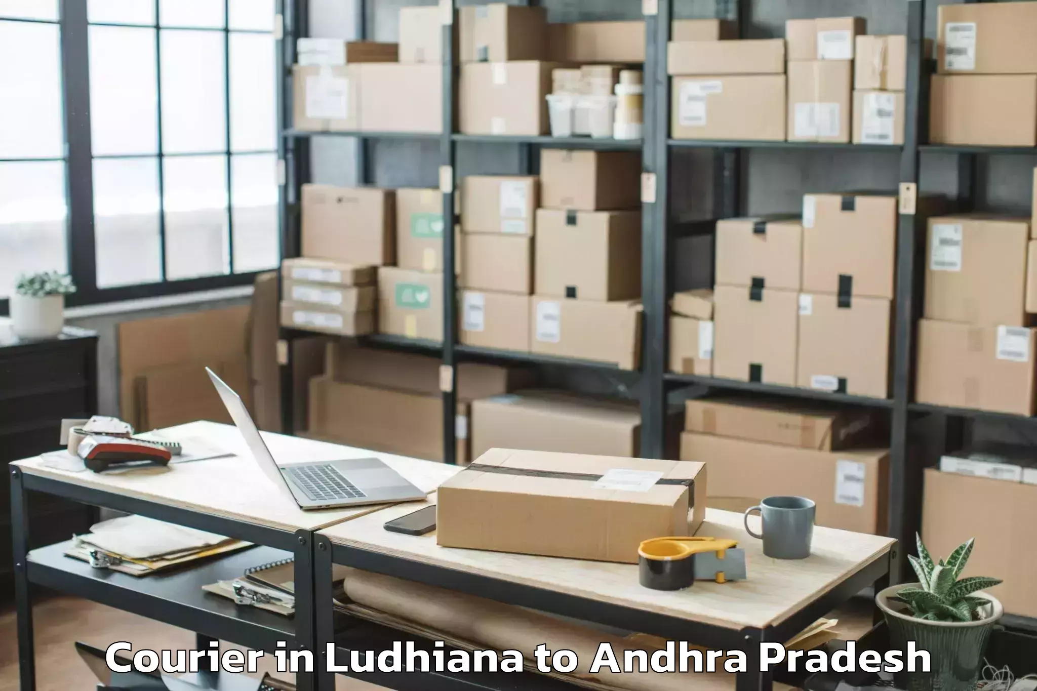 Easy Ludhiana to Laveru Courier Booking